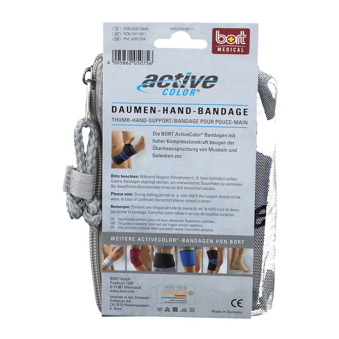 Bort Activecolor Daumen Hand Bandage x-large schwarz