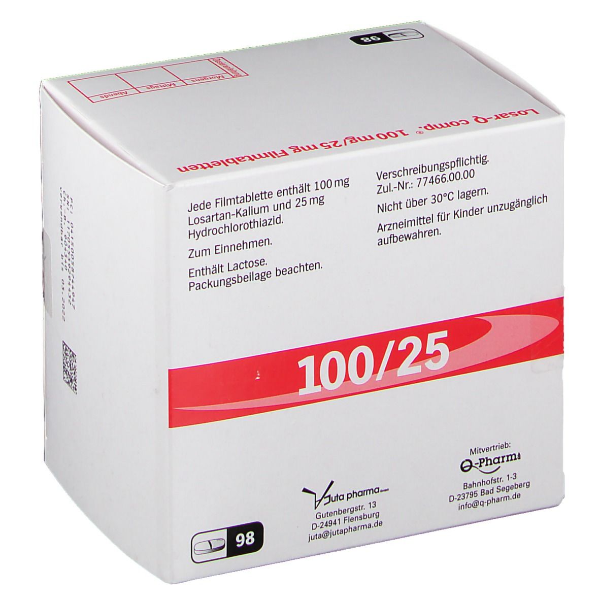 LOSAR Q comp. 100/25 mg Filmtabletten