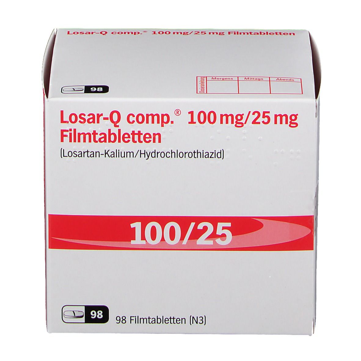 LOSAR Q comp. 100/25 mg Filmtabletten