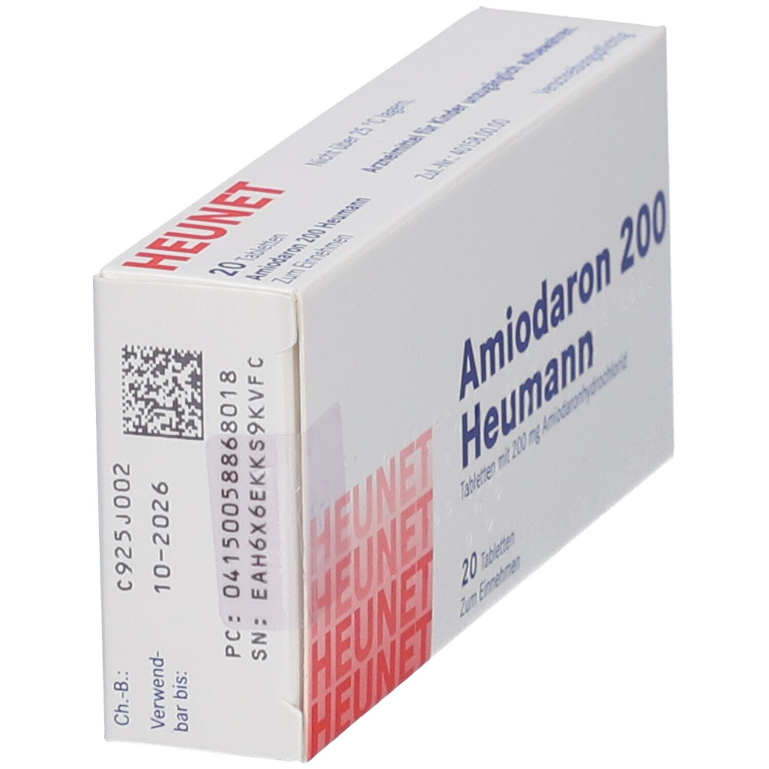 Amiodaron 200 Heumann Tabl.Heunet 20 St Tabletten