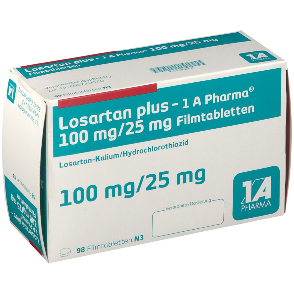 Losartan 1A Plus 100/25