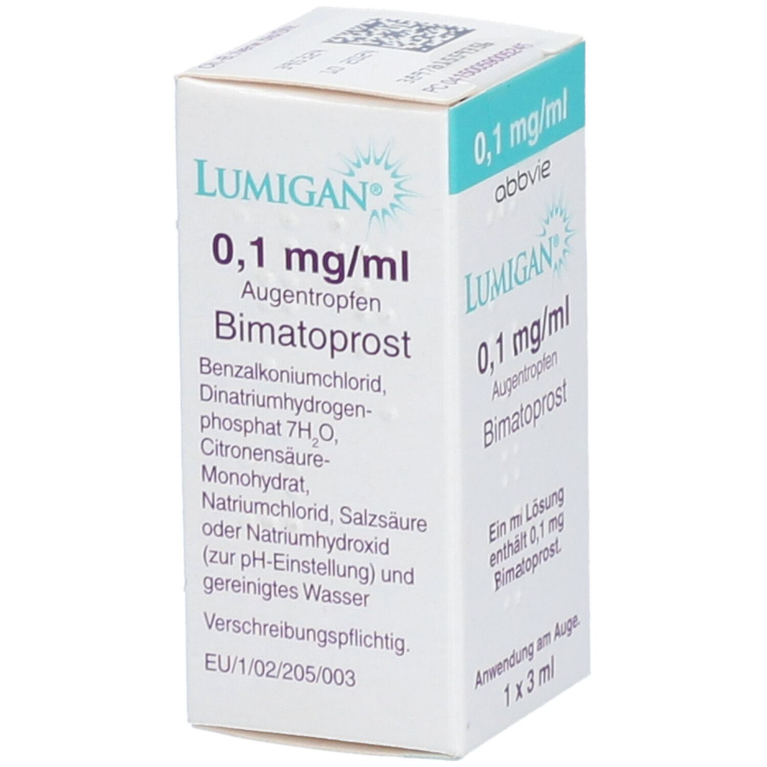 Lumigan 0,1 mg/ml Augentropfen 3 ml