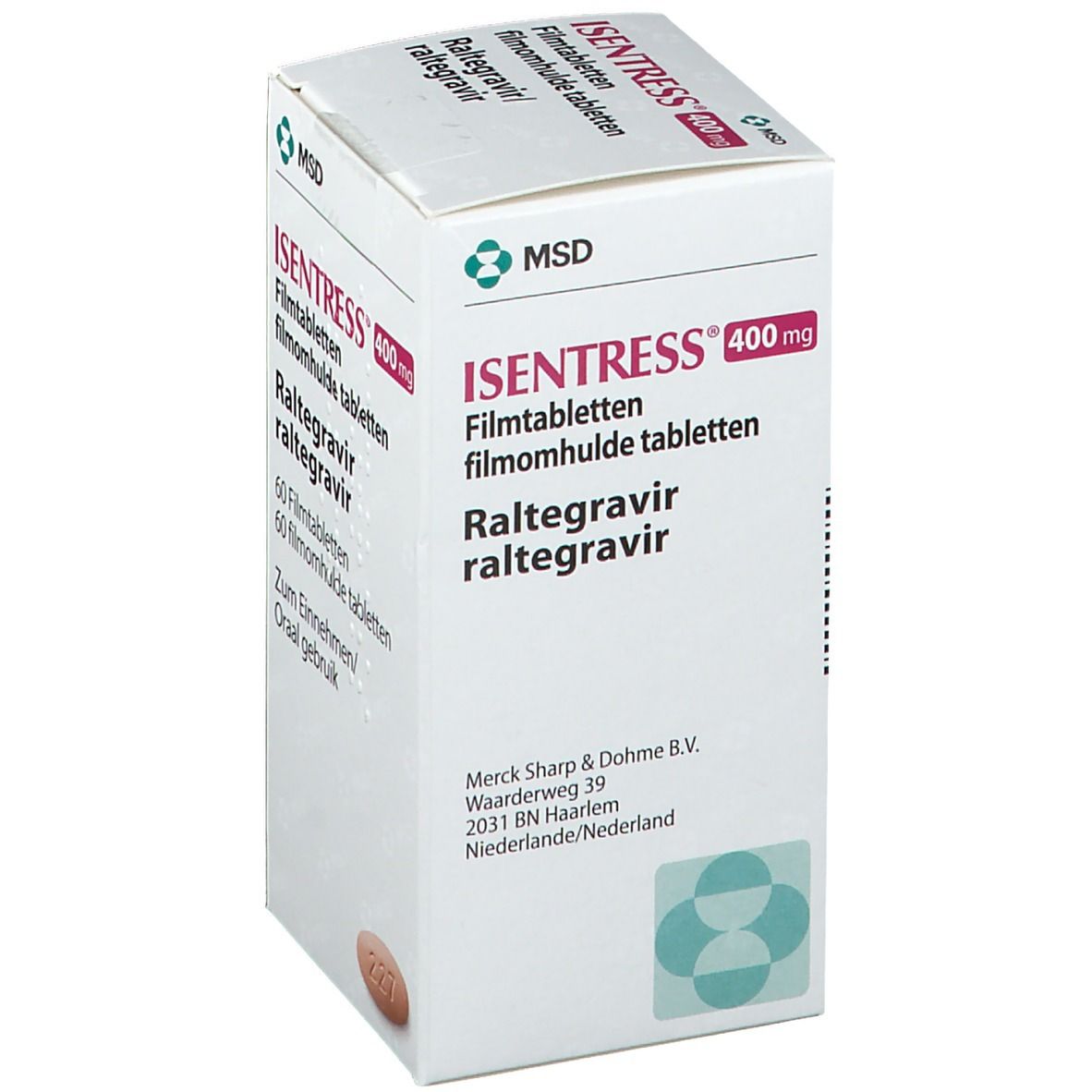 Isentress 400 mg Filmtabletten 60 St