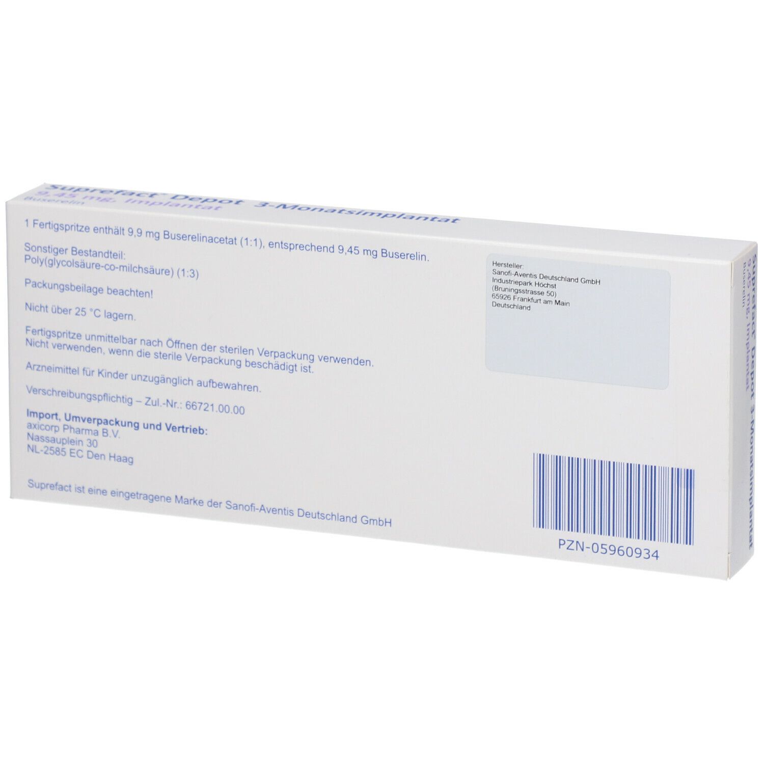 Suprefact® Depot 3-Monatsimplantat