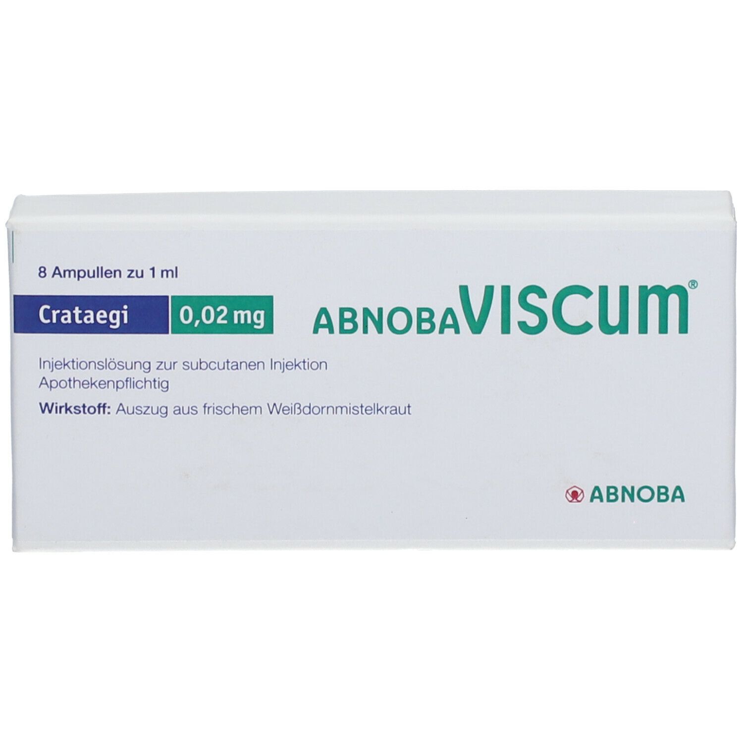 Abnobaviscum Crataegi 0,02 mg Ampullen 8 St