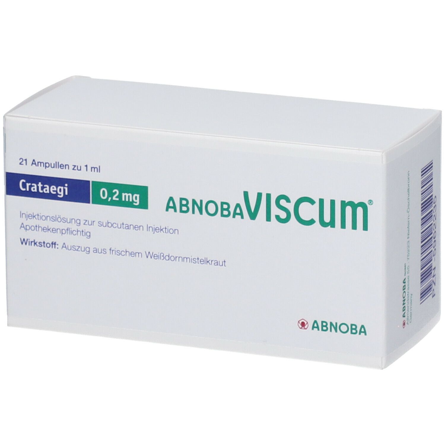 Abnobaviscum Crataegi 0,2 mg Ampullen 21 St