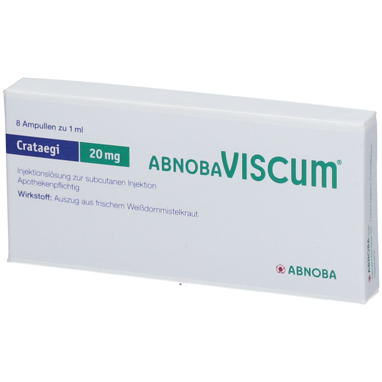 Abnobaviscum Crataegi 20 mg Ampullen 8 St