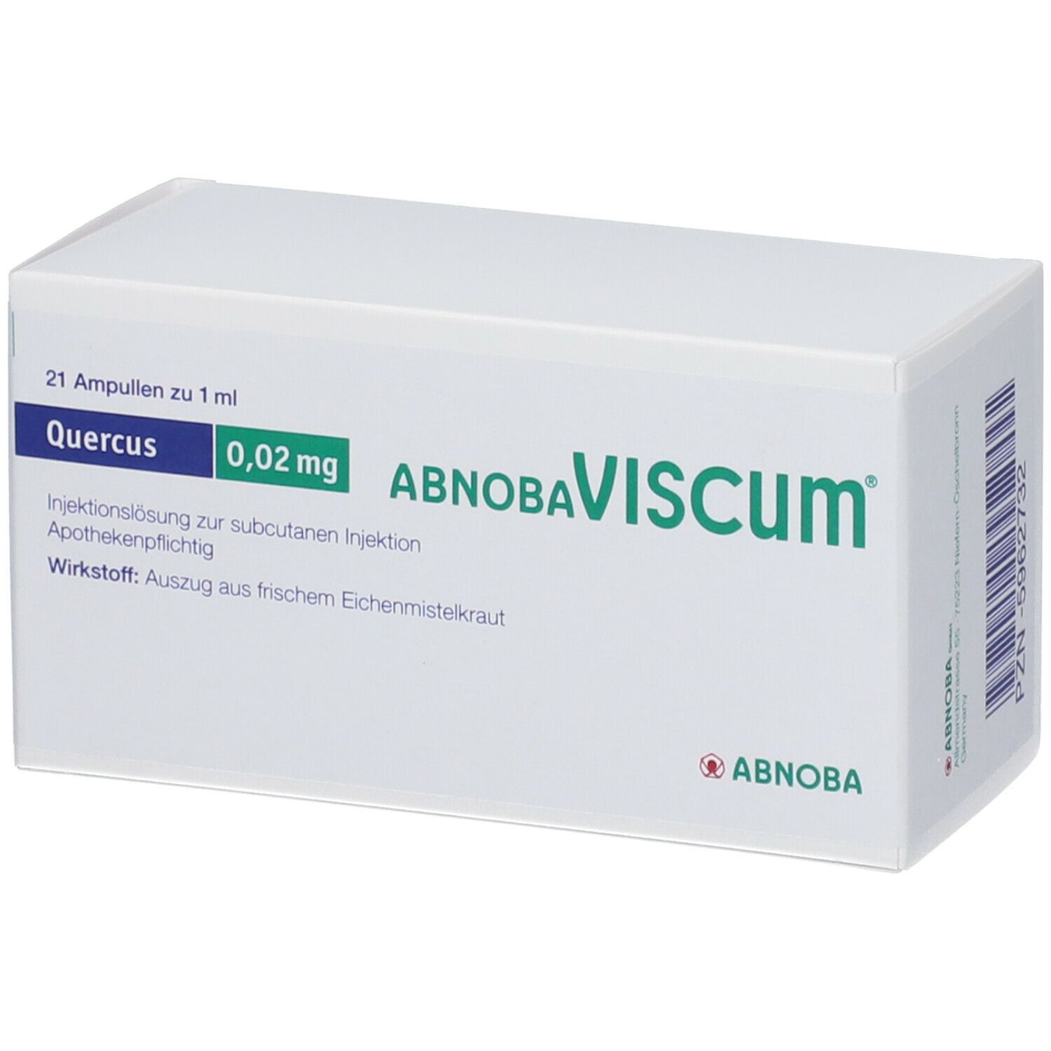 Abnobaviscum Quercus 0,02 mg Ampullen 21 St