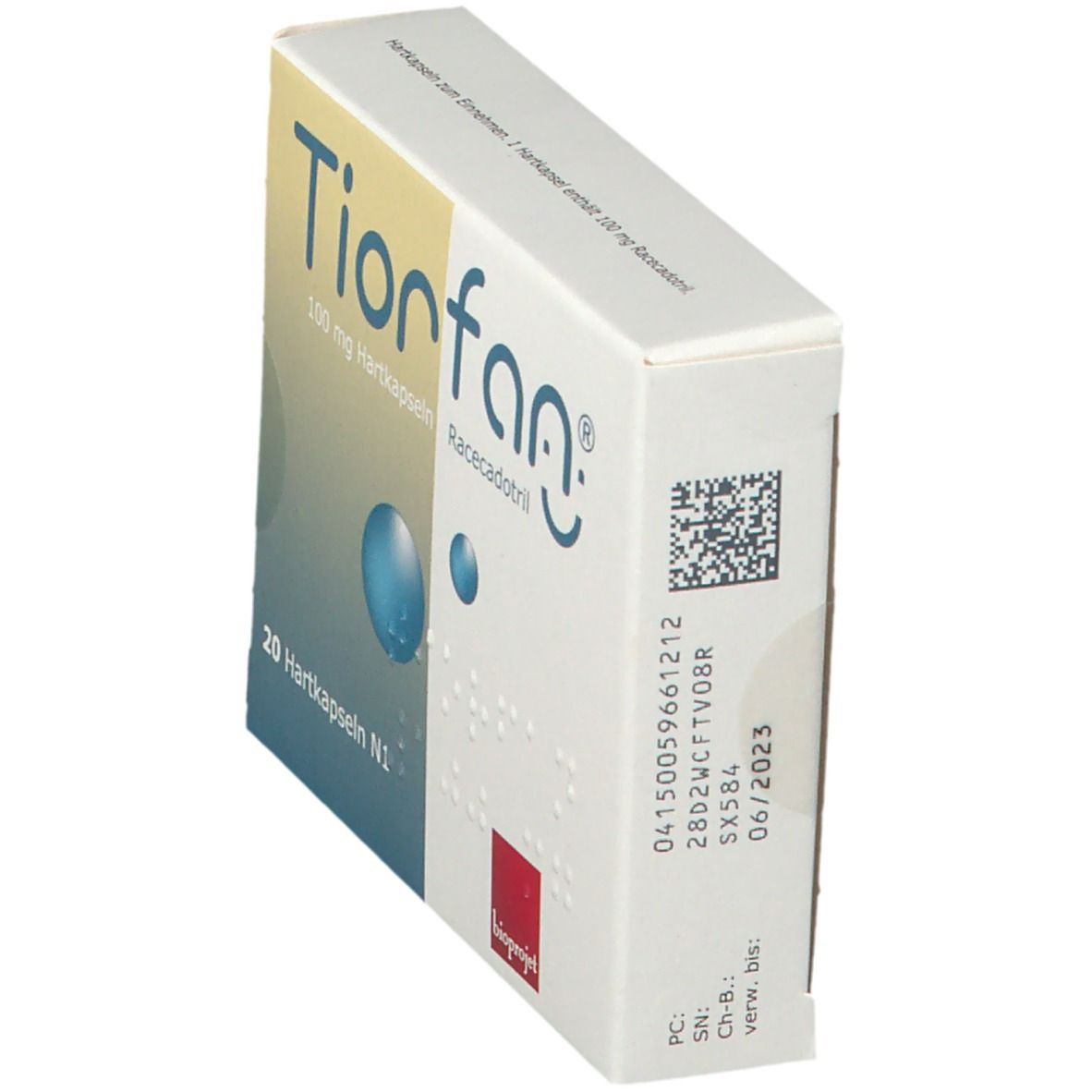 Tiorfan 100 mg Hartkapseln 20 St