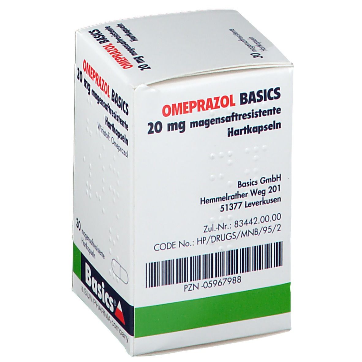 OMEPRAZOL BASICS 20 mg