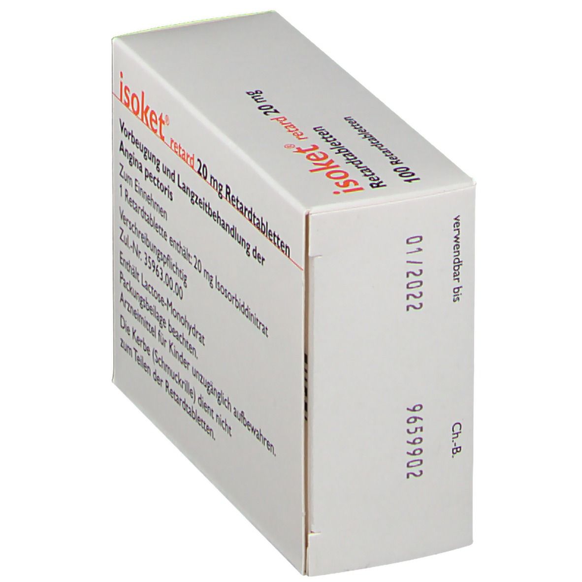 Isoket® Retard 20 Mg 100 St Mit Dem E Rezept Kaufen Shop Apotheke 