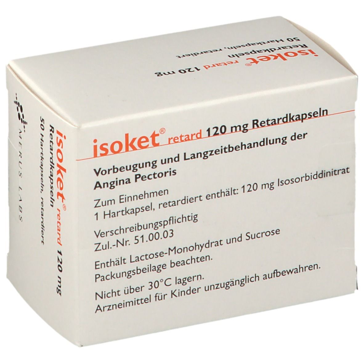 Isoket Retard 120 Mg Retard 50 St Shop 