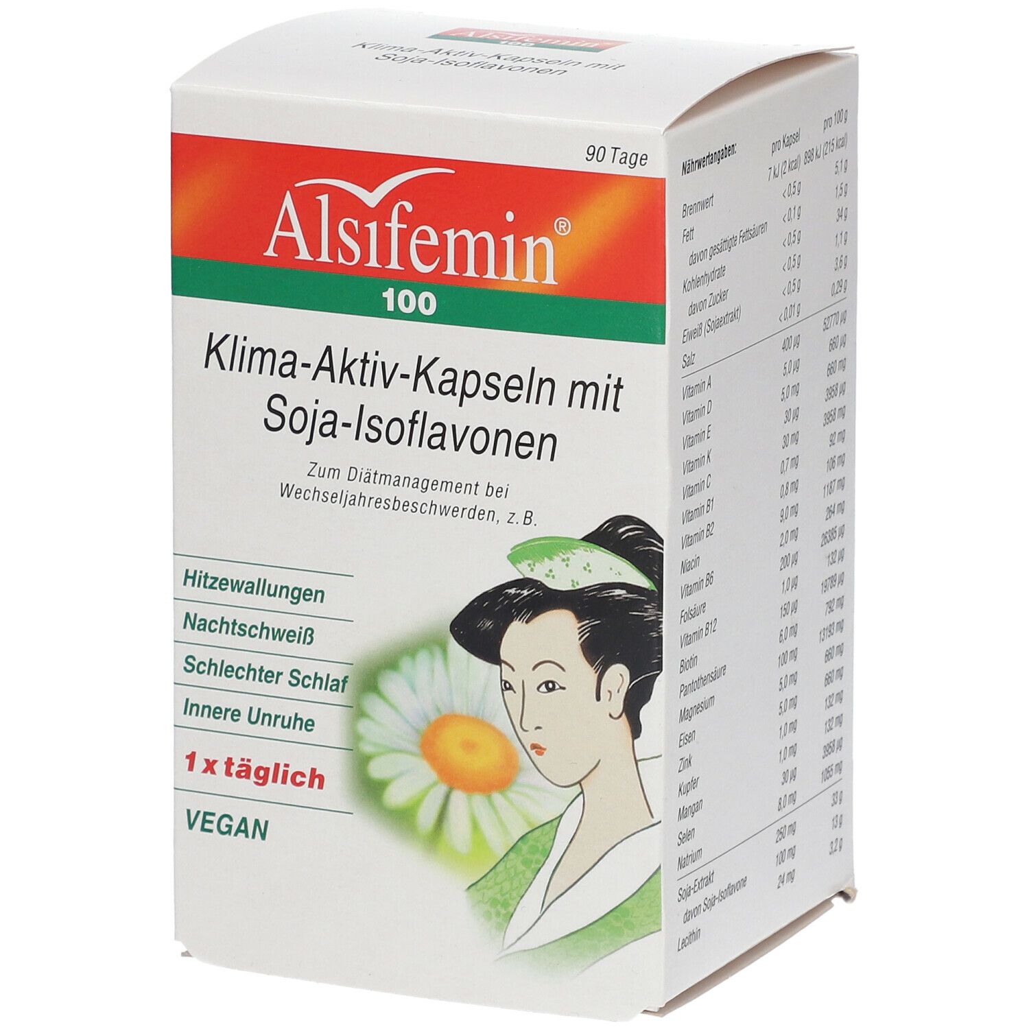 Alsifemin® 100 Klima-Aktiv-Kapseln mit Soja-Isoflavonen