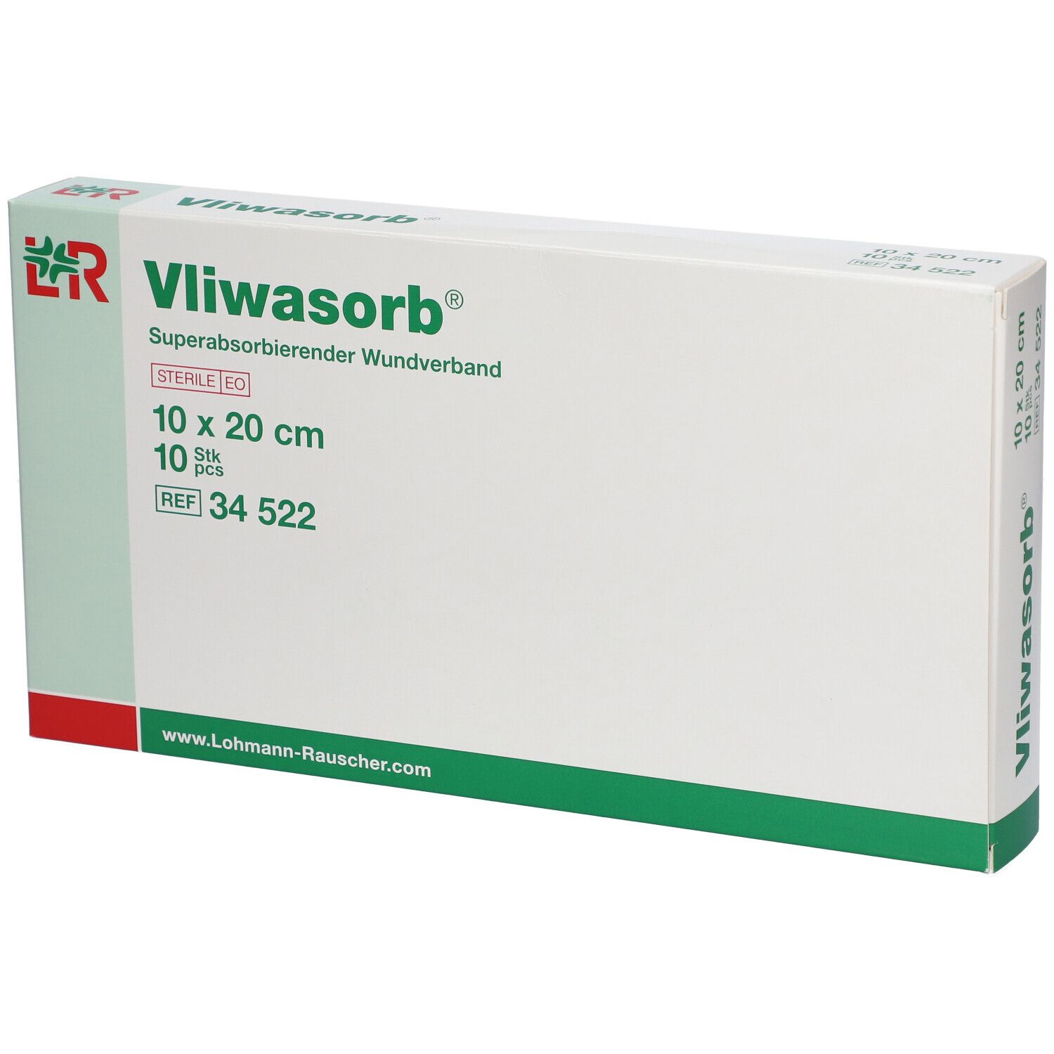 Vliwasorb superabsorb.Wundverband 10x20 cm steril