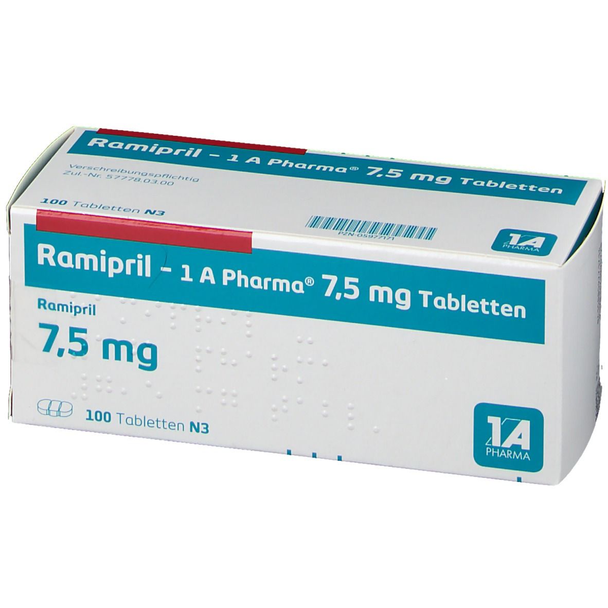Ramipril 1A Pharma® 7.5 Mg