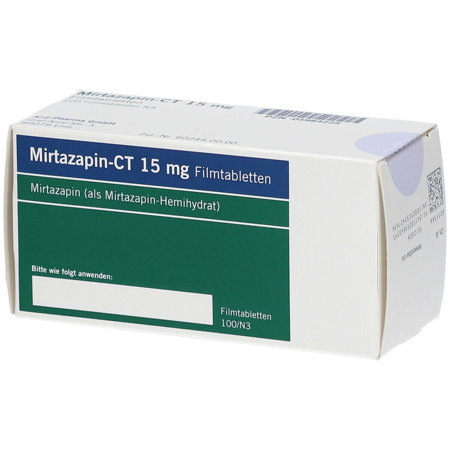 Mirtazapin - Ct 15Mg