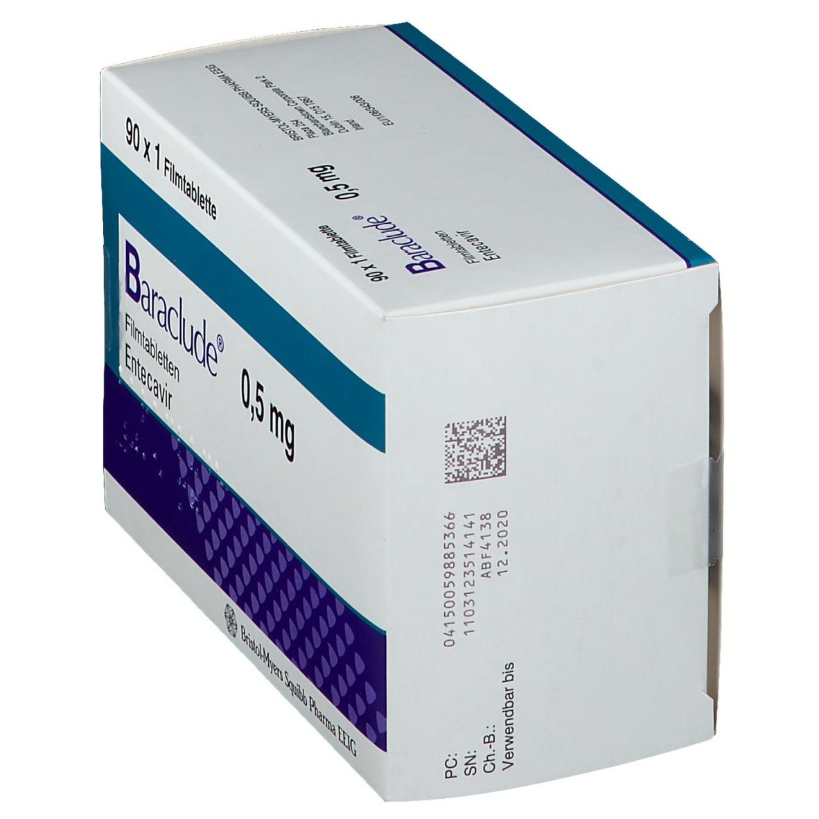 Baraclude 0,5 mg Filmtabletten 90 St