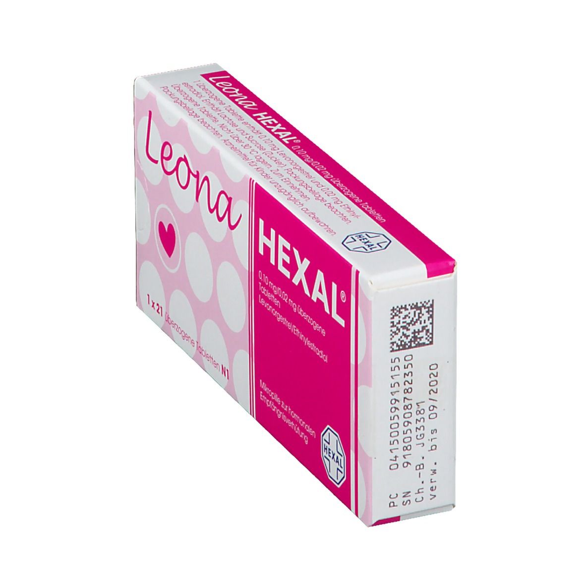 Leona Hexal 0,10 mg/0,02 mg überz.Tabl. 21 St Überzogene Tabletten