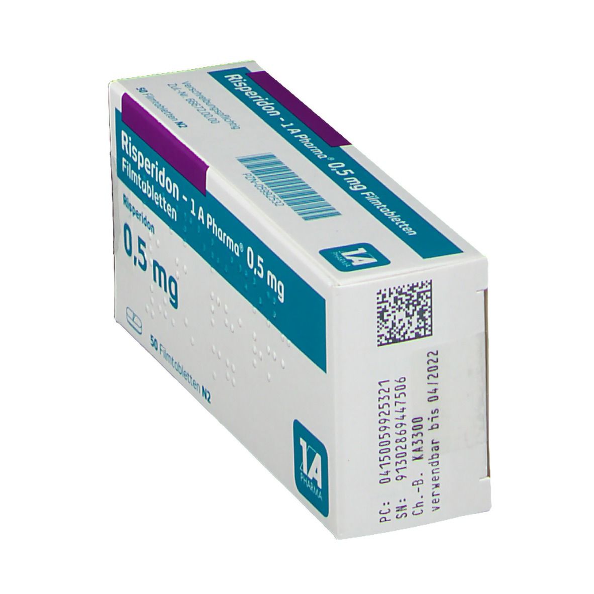 Risperidon-1A Pharma 0,5 mg Filmtabletten 50 St