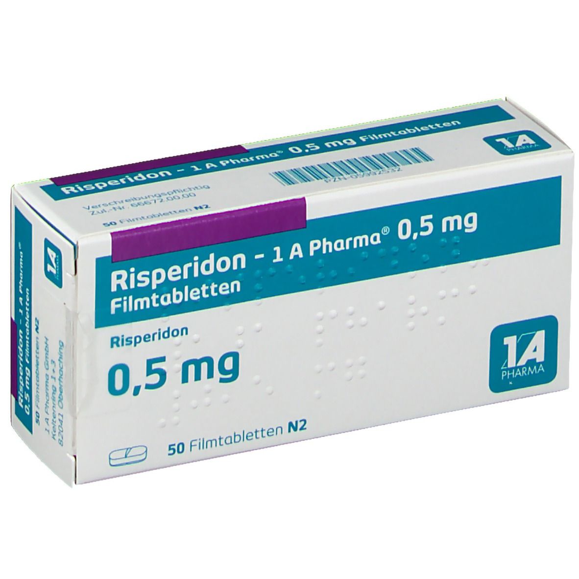 Risperidon 1A Pharma® 0.5Mg 50 St Mit Dem E-Rezept Kaufen - Shop Apotheke