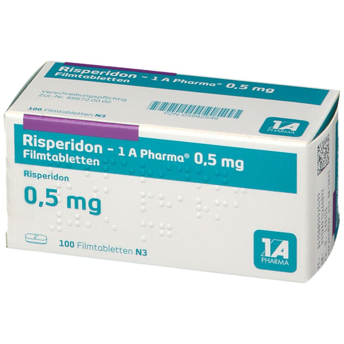 Risperidon 1A Pharma® 0.5Mg 100 St Mit Dem E-Rezept Kaufen - Shop Apotheke