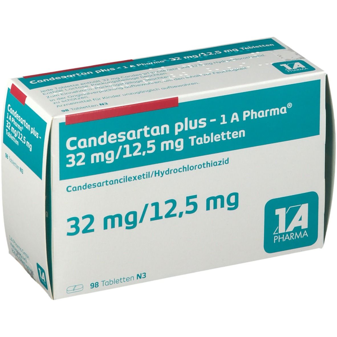 Candesartan plus-1A Pharma 32 mg/12,5 mg Tabletten 98 St