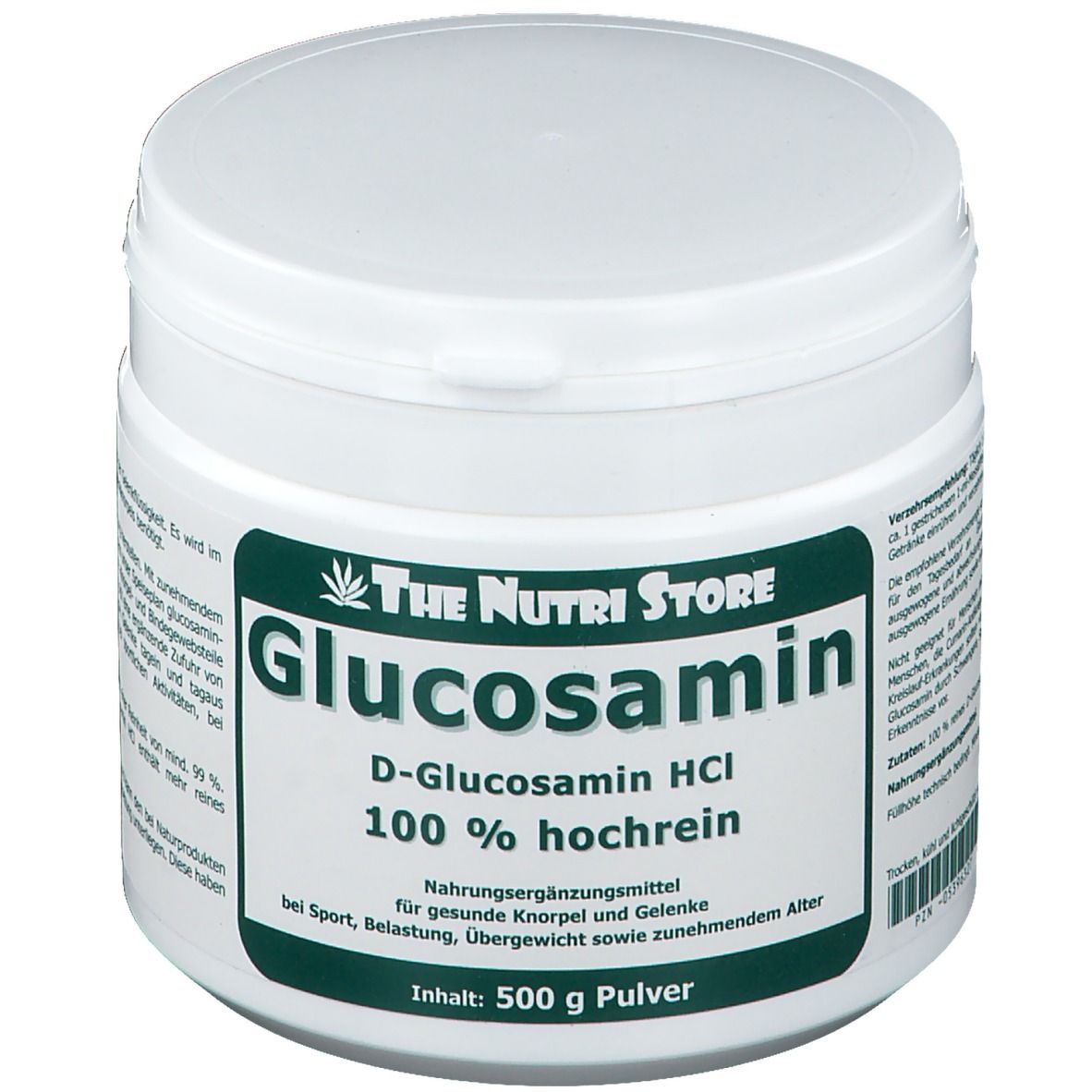 Glucosamin HCl 100 % rein 500 g Pulver