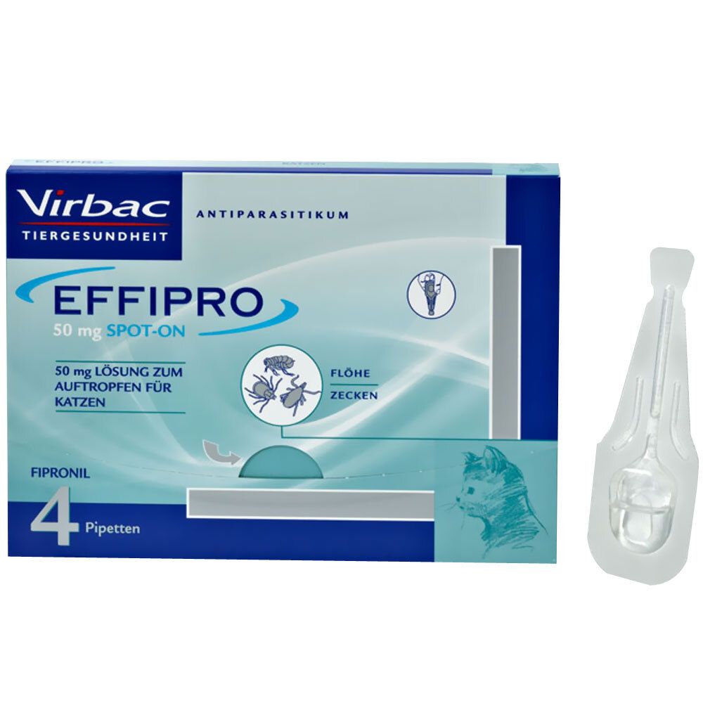 Effipro® 50 mg Spot-on Antiparasitikum 4 St Lösung