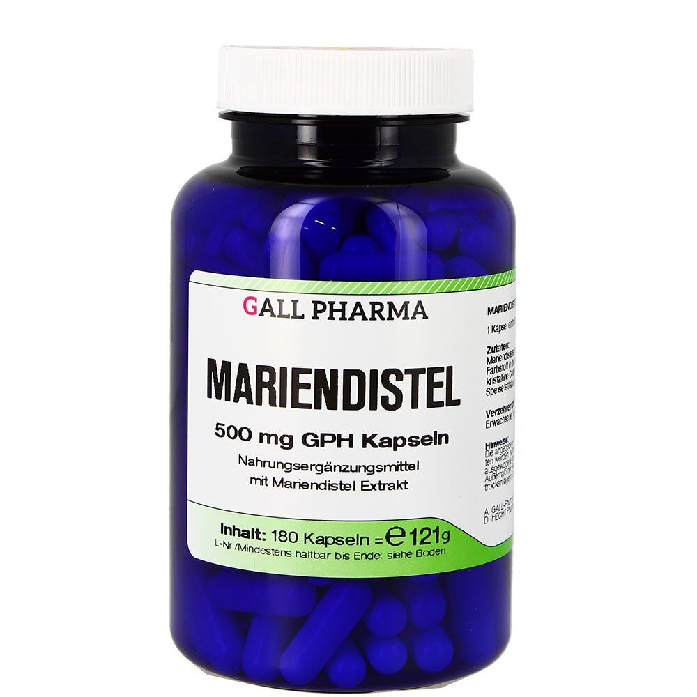Mariendistel 500 mg GPH 180 St Kapseln
