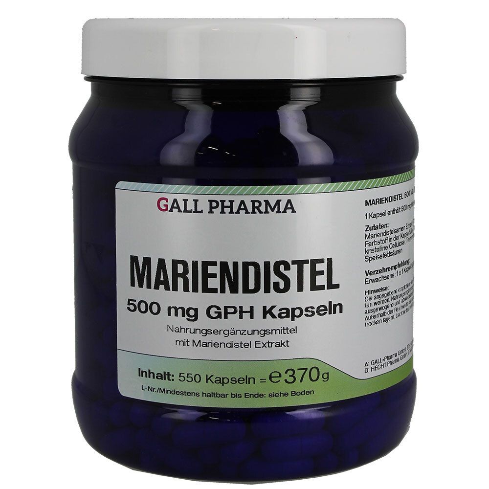 Mariendistel 500 mg GPH Kapseln 550 St Kapseln