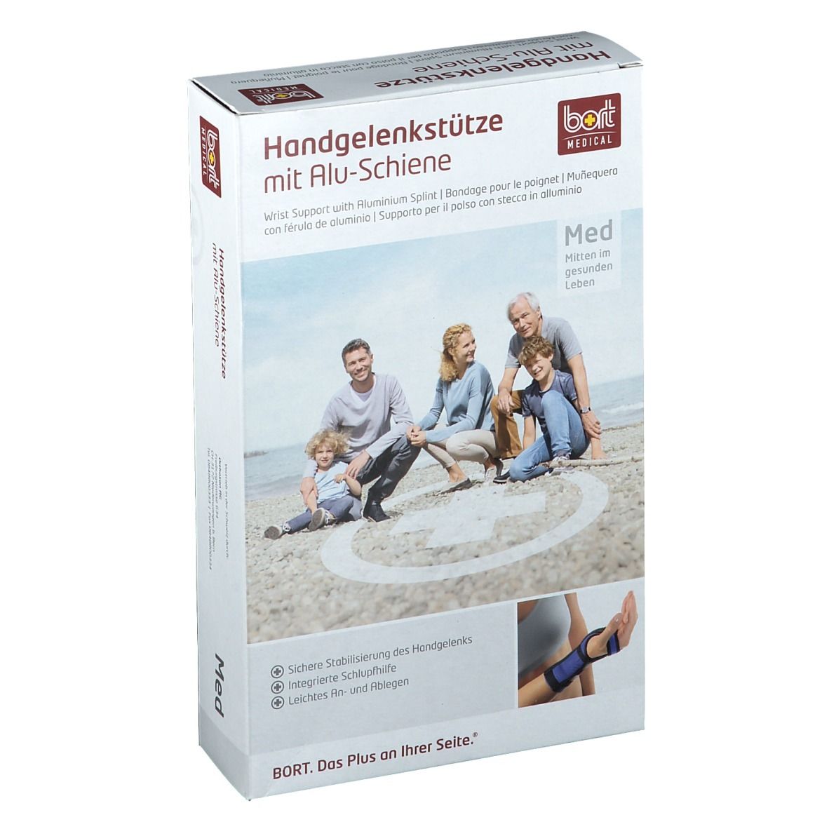 Handgelenkstütze mit Alu-Schiene links Gr. S schwarz 1 St Bandage(s)