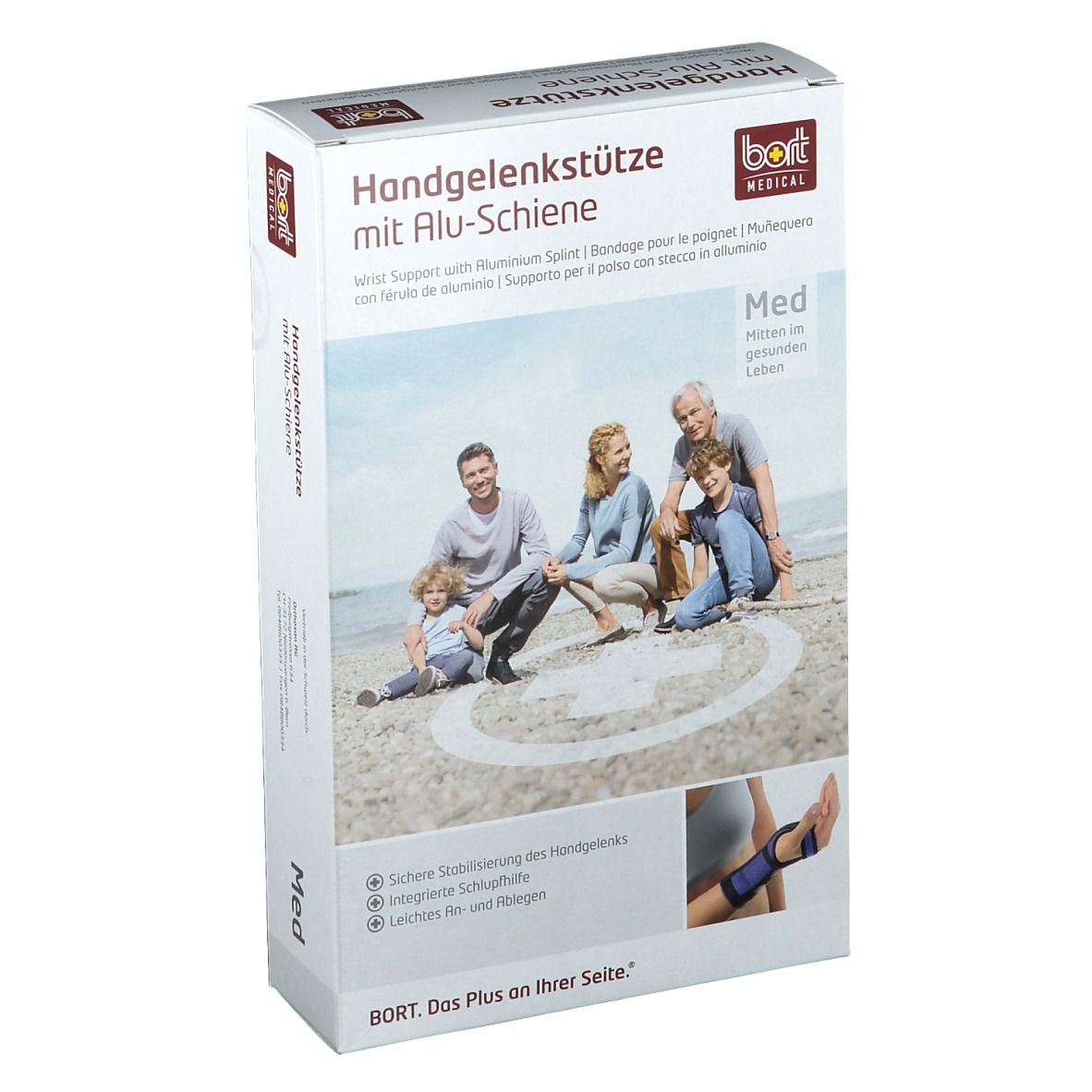 Handgelenkstütze mit Alu-Schiene links Gr. L schwarz 1 St Bandage(s)