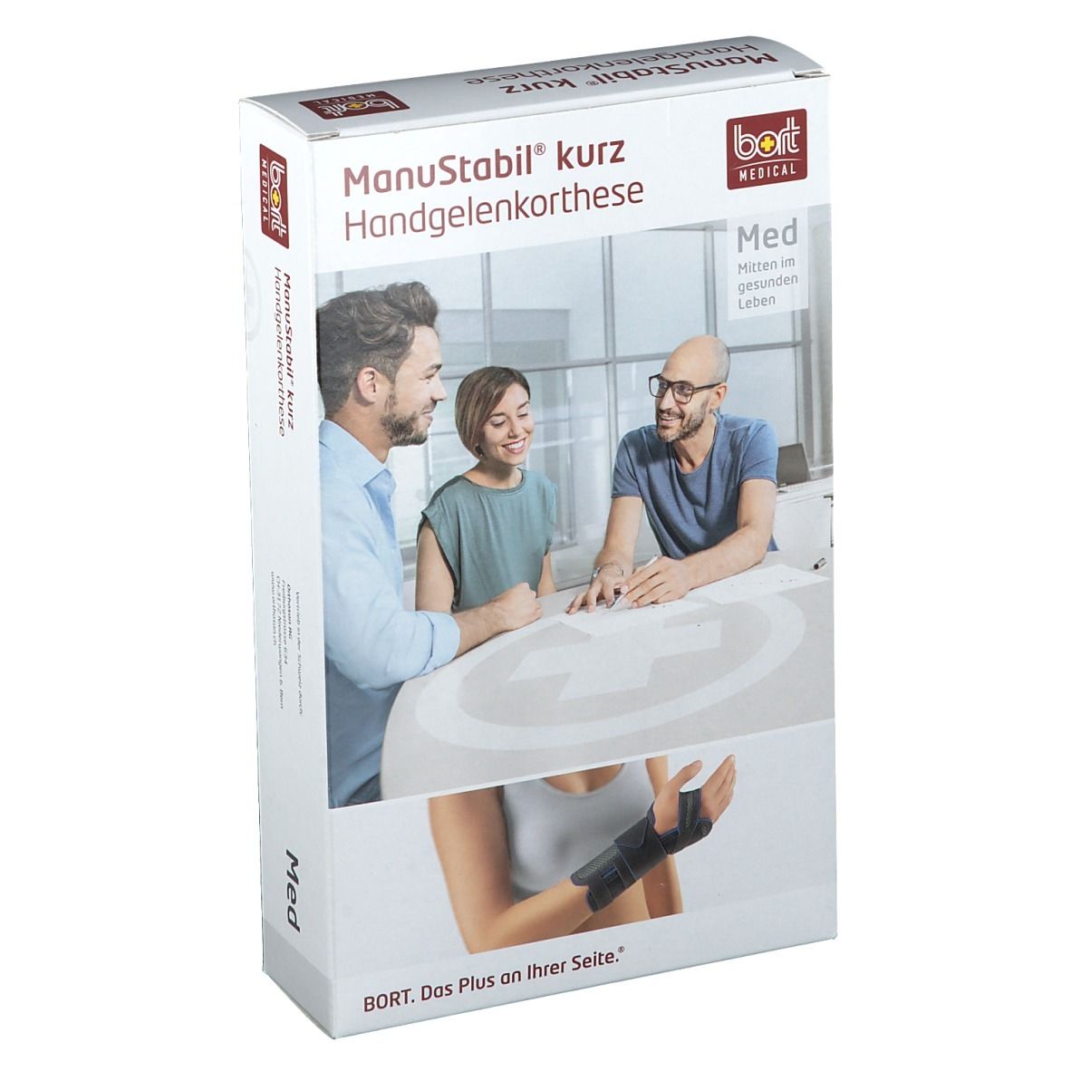 ManuStabil® kurz rechts Gr. M schwarz 1 St Bandage(s)