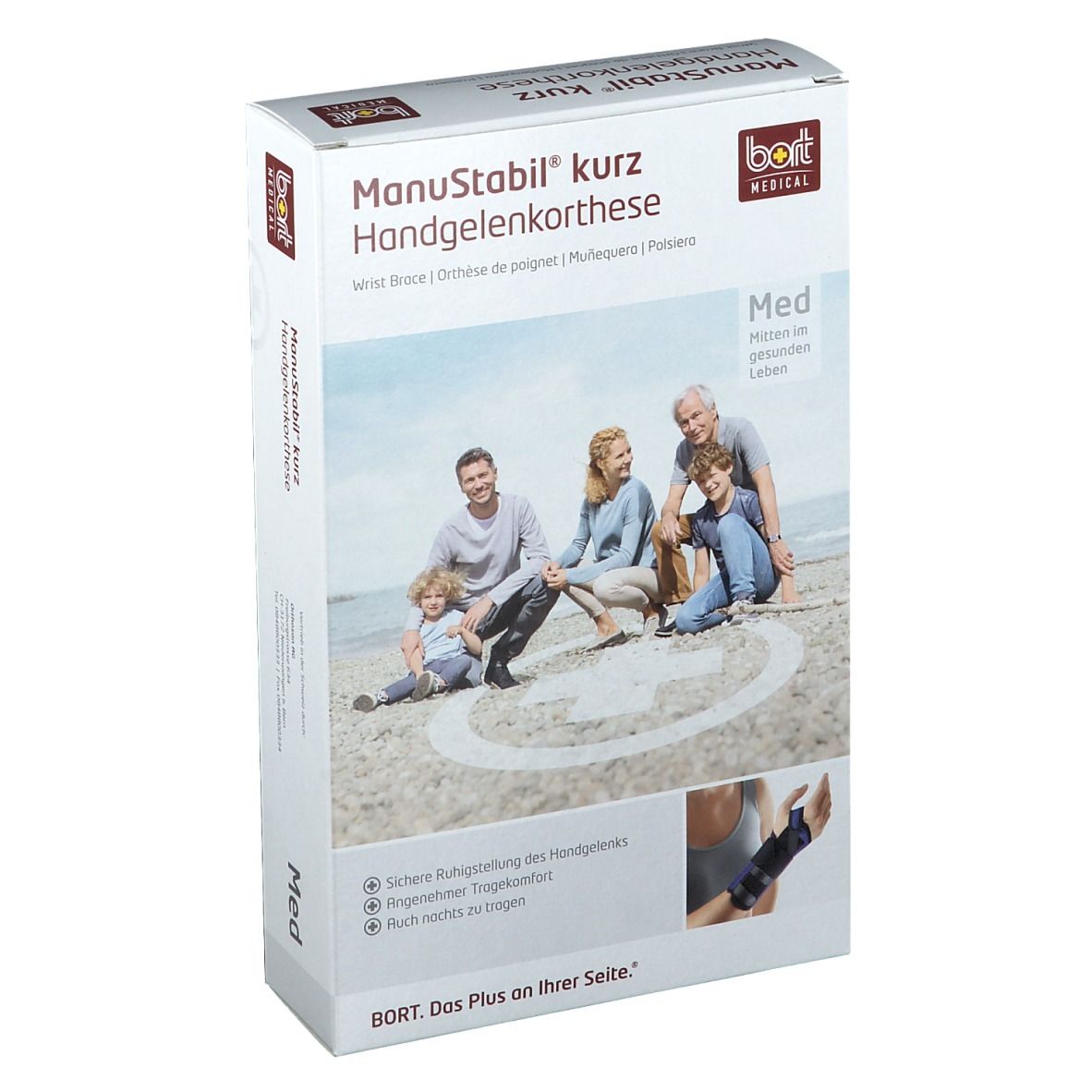 ManuStabil® kurz links Gr. S schwarz 1 St Bandage(s)