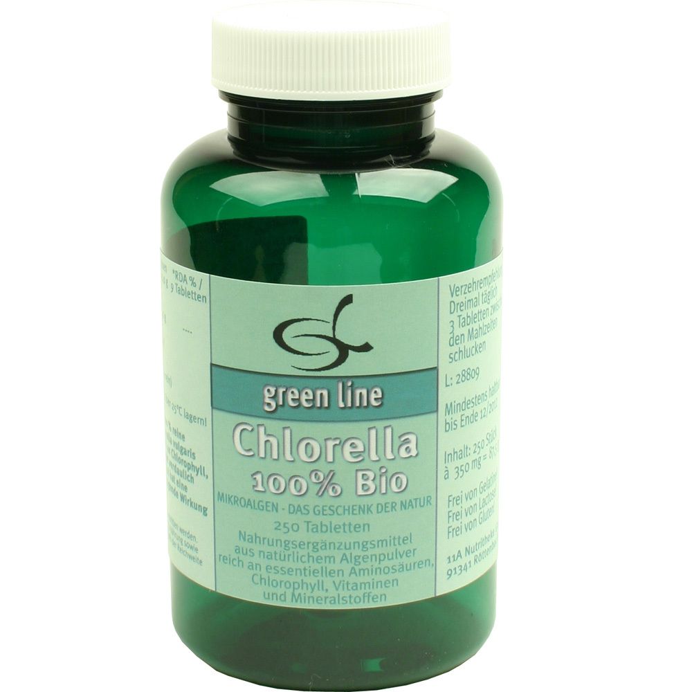 green line Chlorella 100% Bio 250 St Tabletten