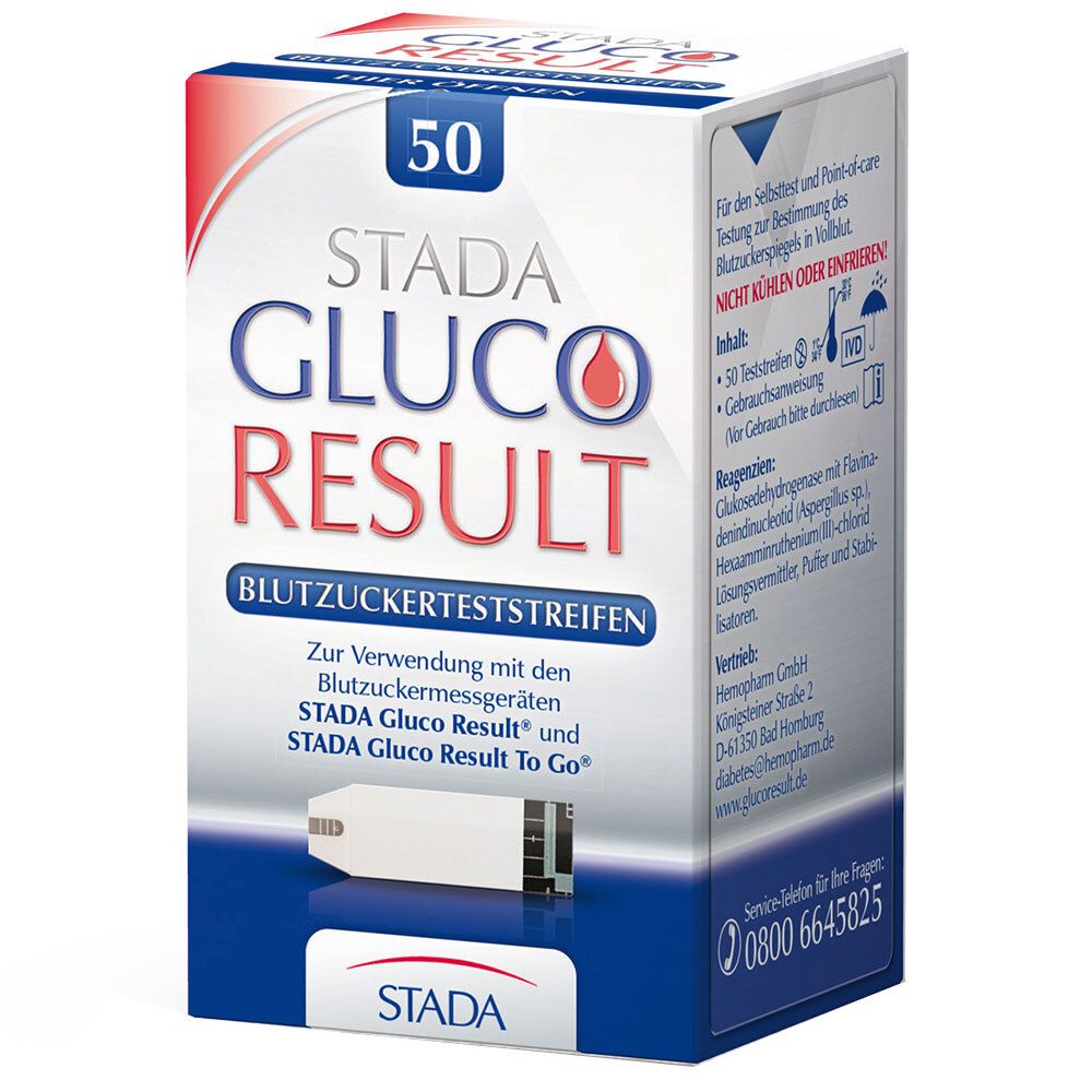 Gluco Result® Blutzuckerteststreifen 50 St Teststreifen