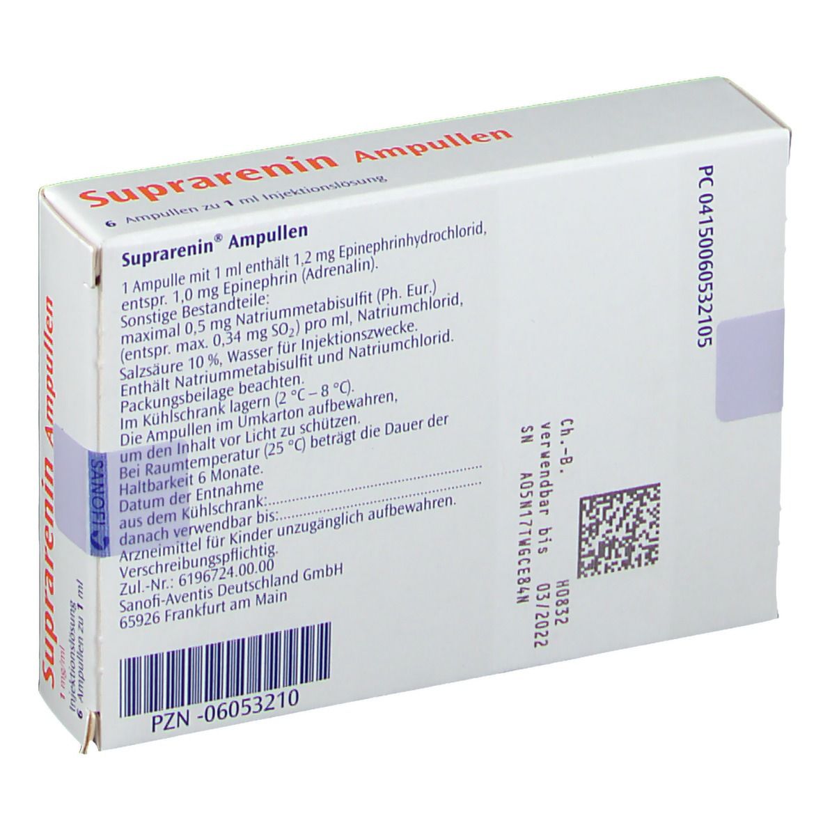Suprarenin® AMPULLEN 1 mg/ml