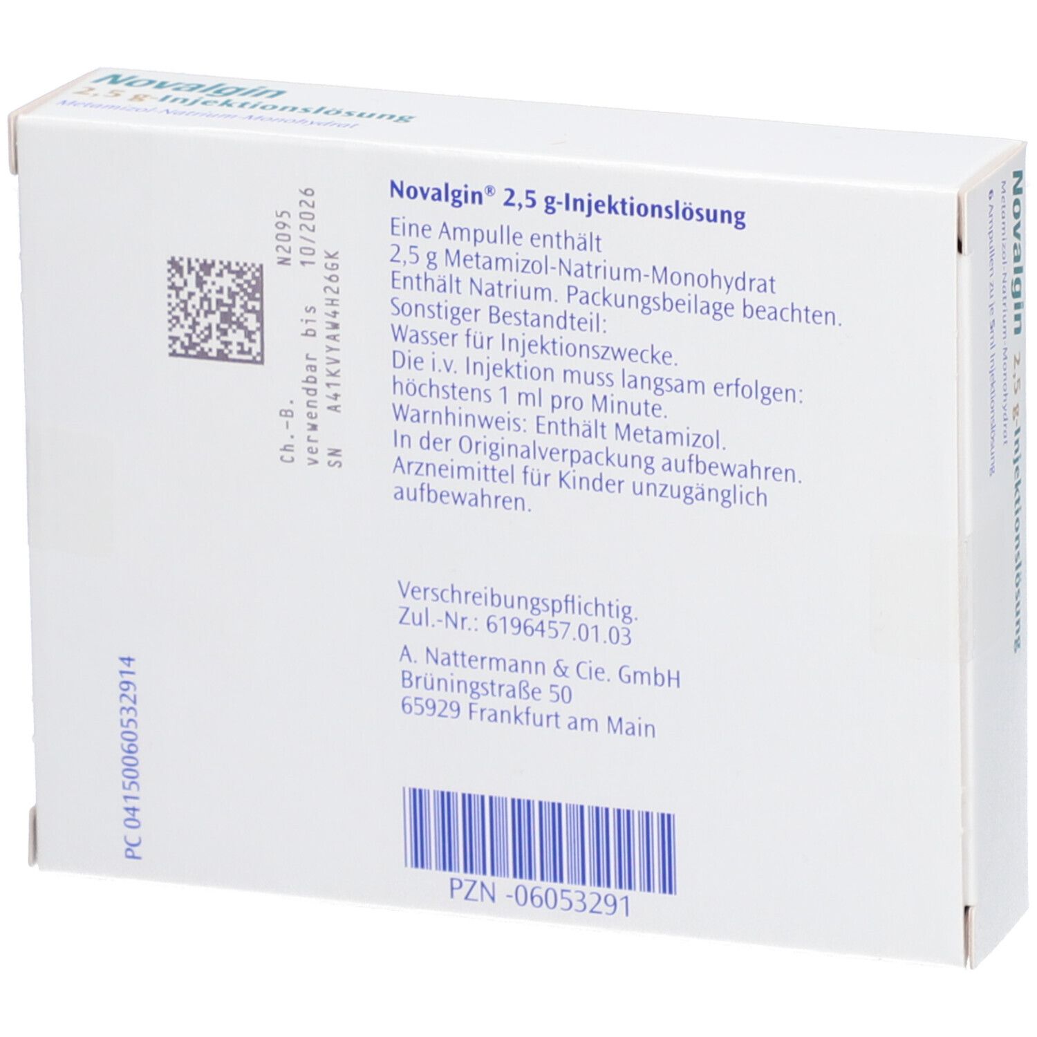 Novalgin® 2.5GIloAmpullen