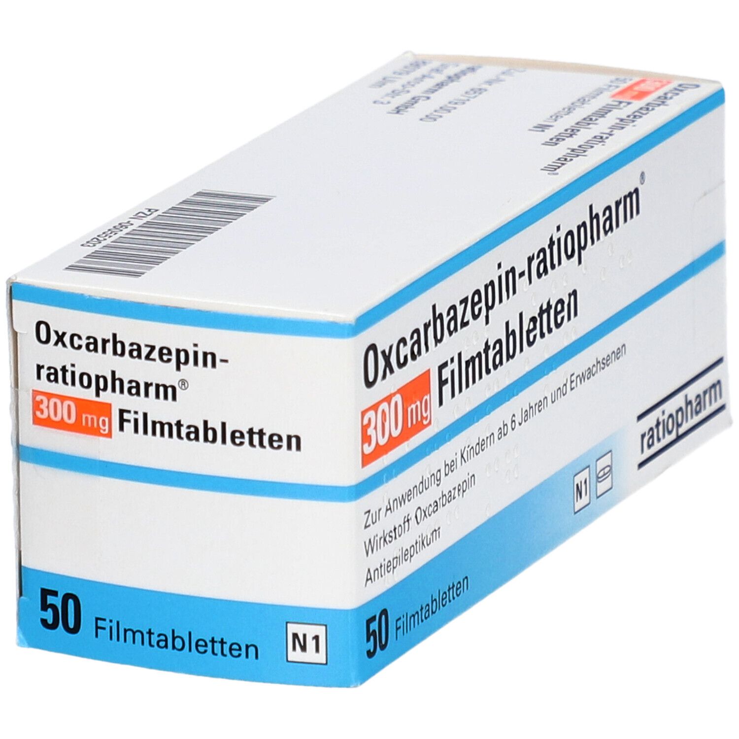 OXCARBAZEPIN-ratiopharm 300 mg Filmtabletten 50 St