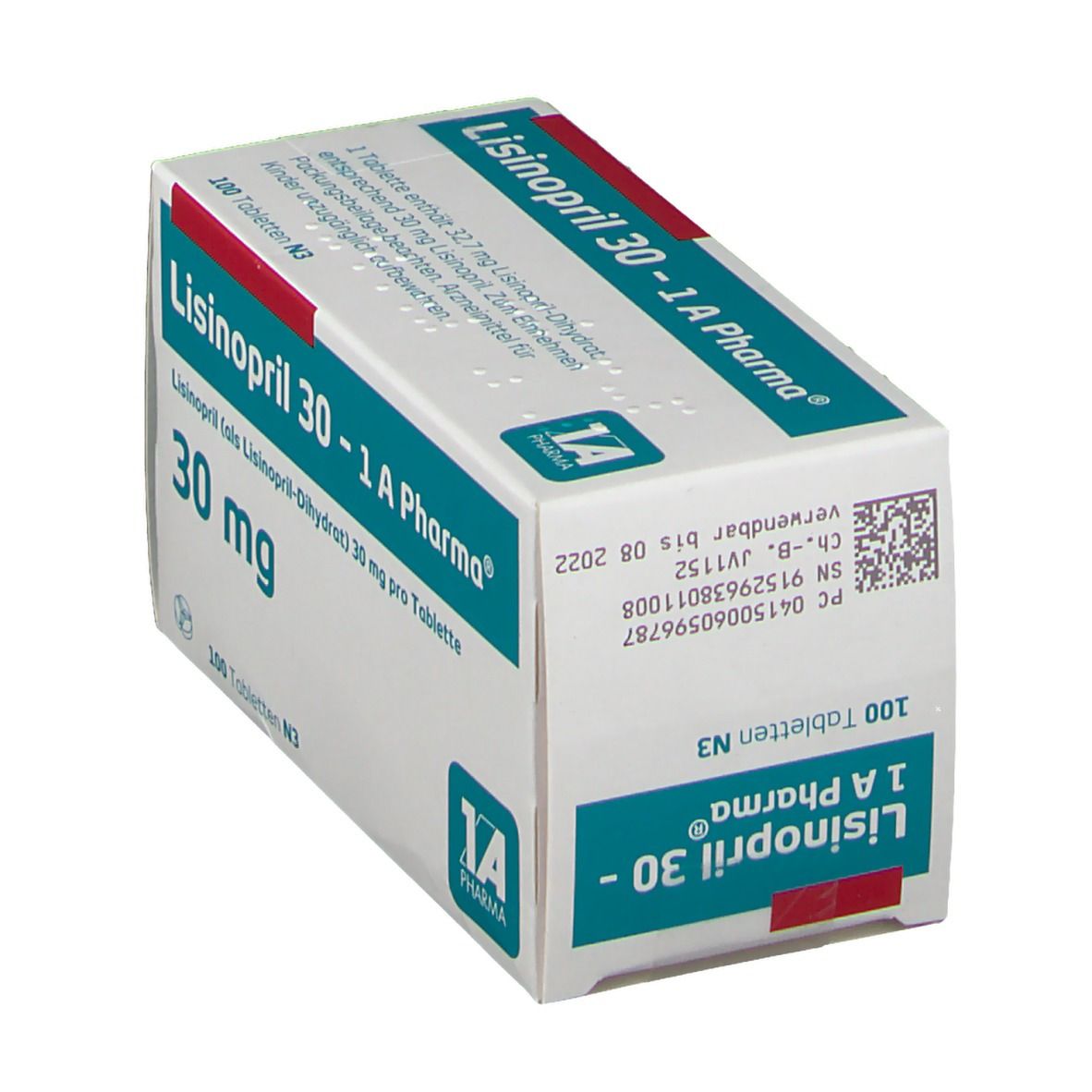 Lisinopril 30-1A Pharma Tabletten 100 St