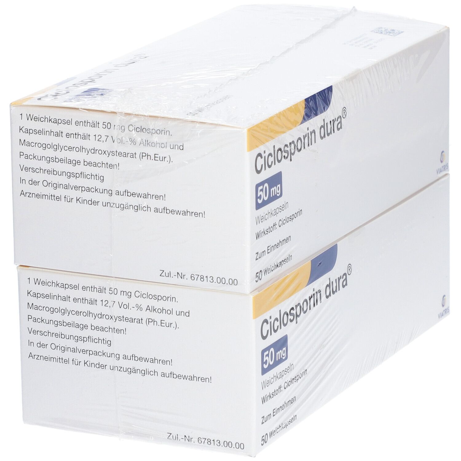 Ciclosporin dura 25 mg Weichkapseln 100 St