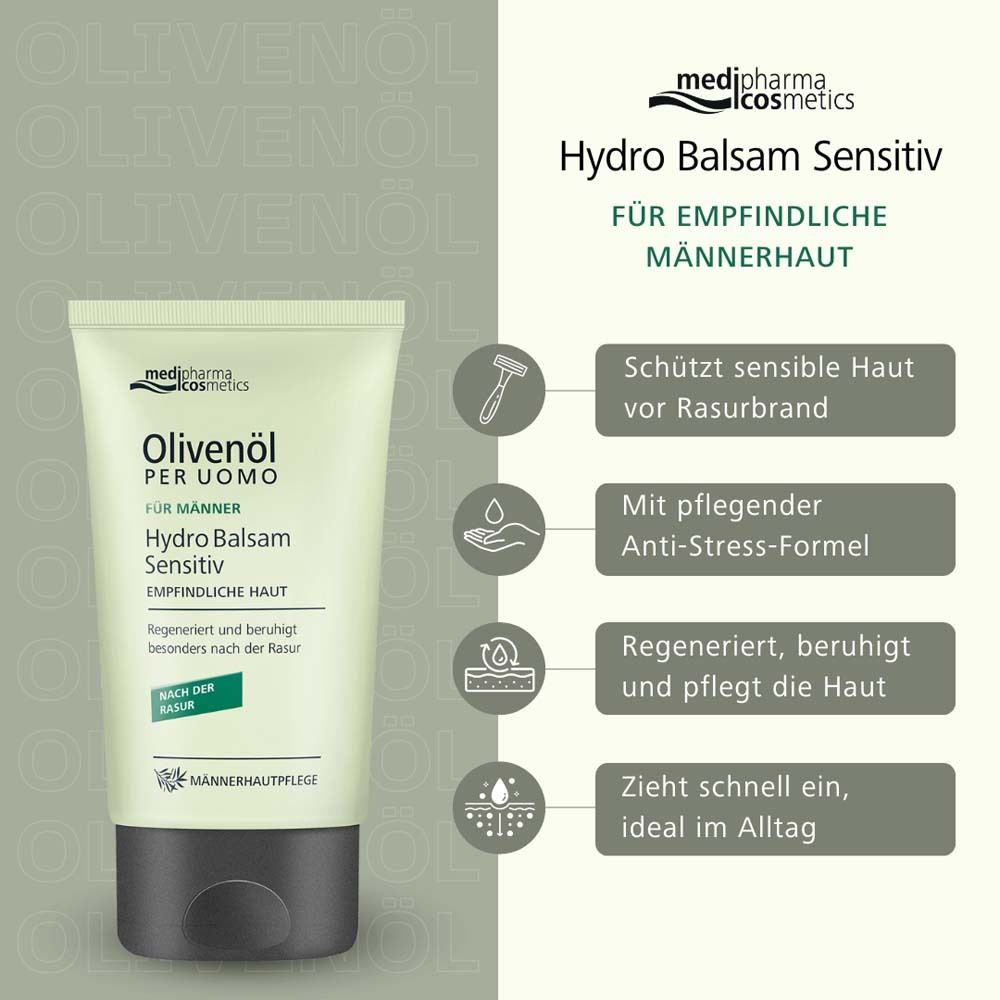 medipharma cosmetics Olivenöl Per Uomo Hydro Balsam Sensitiv