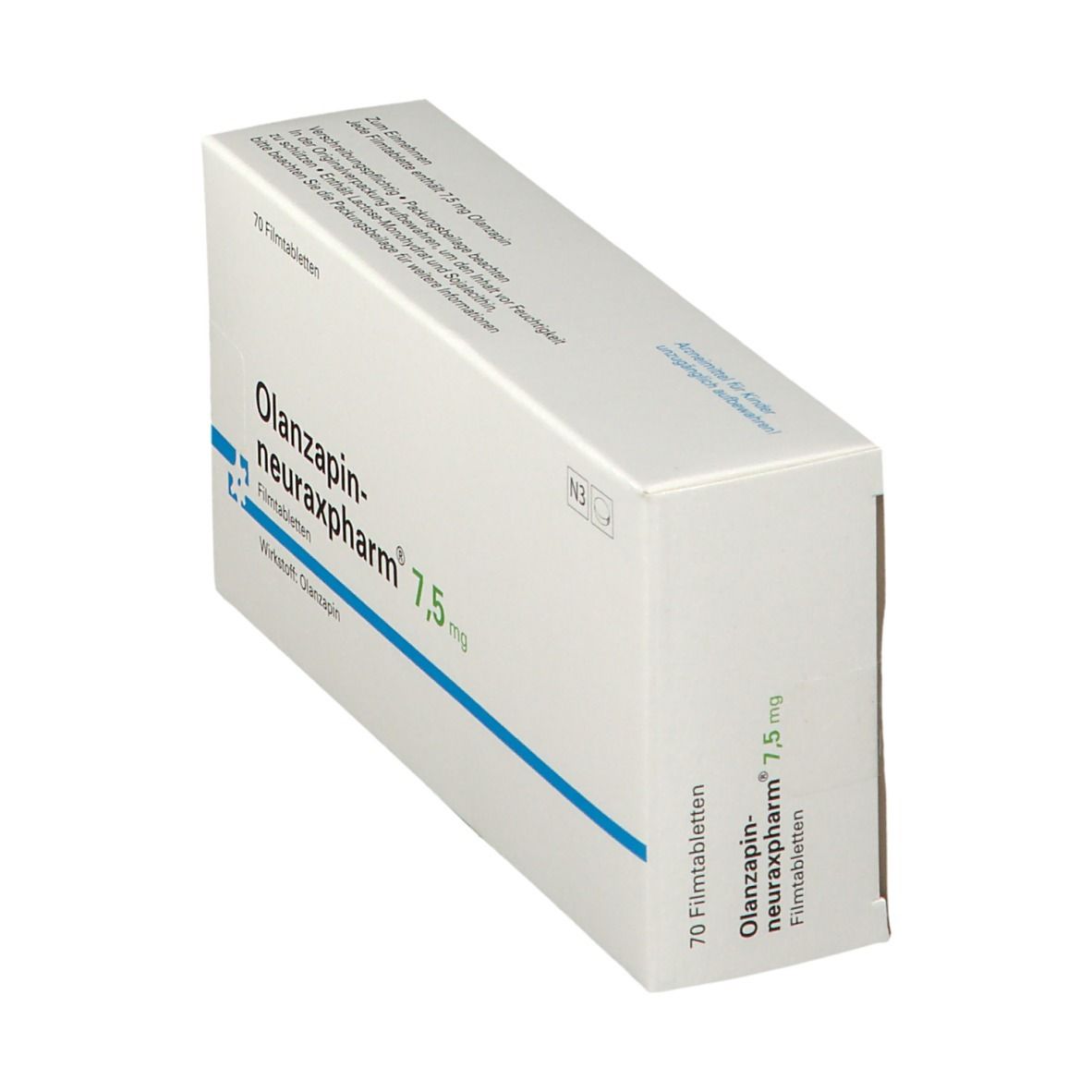 OLANZAPIN-neuraxpharm 7,5 mg Filmtabletten 70 St