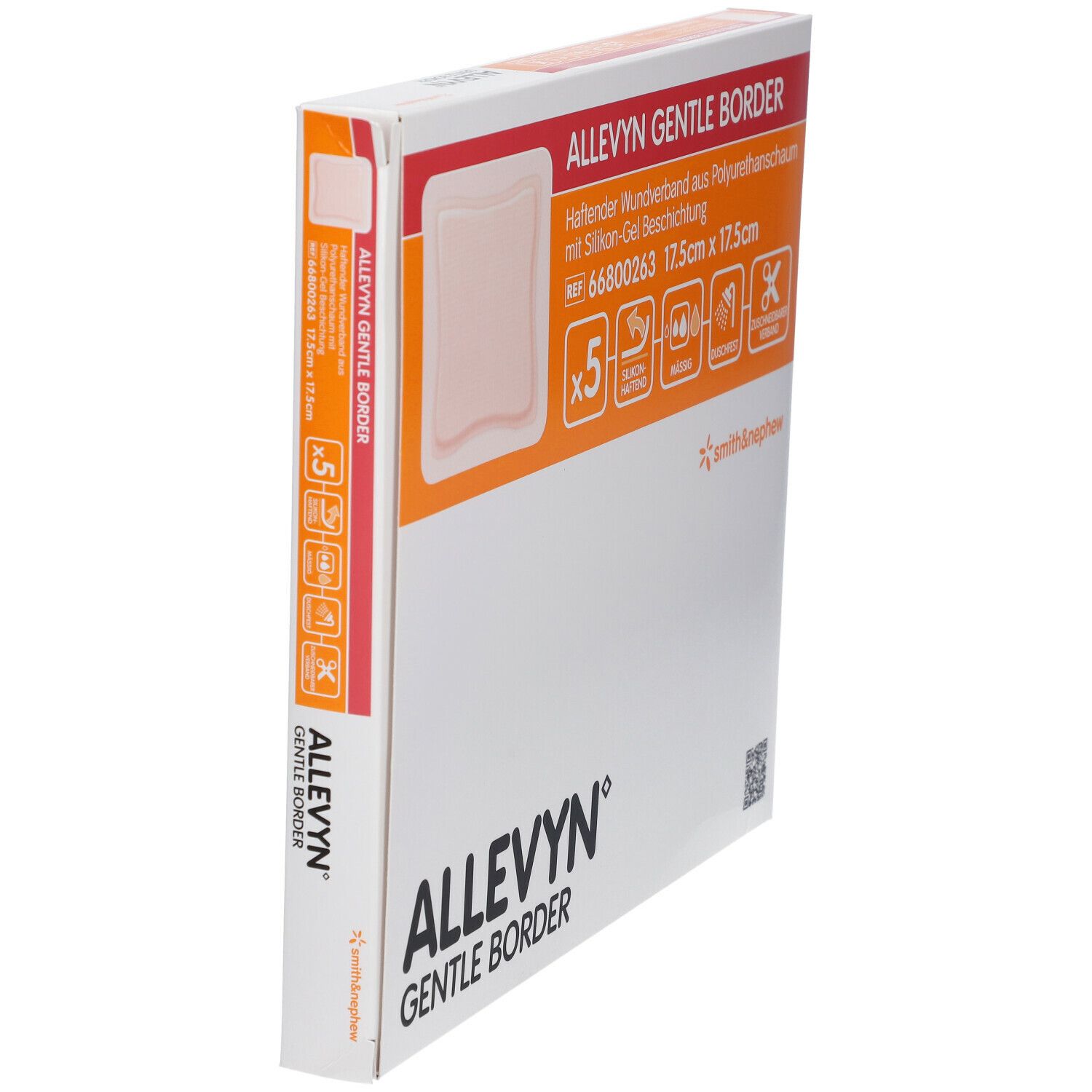 Allevyn Gentle Border 17,5x17,5 cm Schaumverb. 5 St Verband