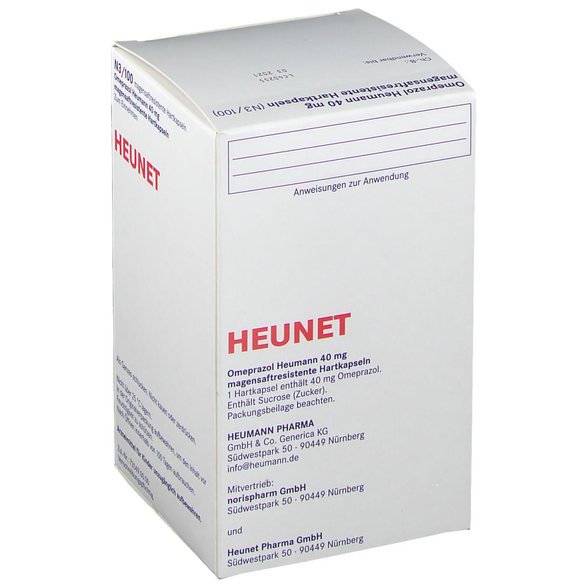Omeprazol Heumann 40 mg