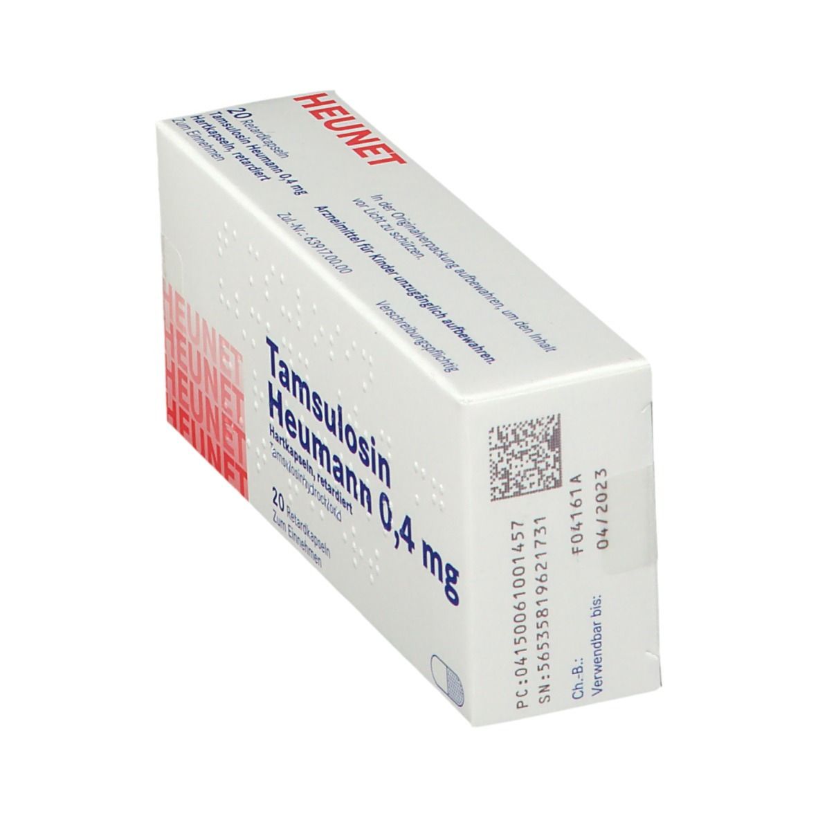 Tamsulosin Heumann 0,4 mg Hartkapseln ret.Heunet 20 St Retard-Kapseln