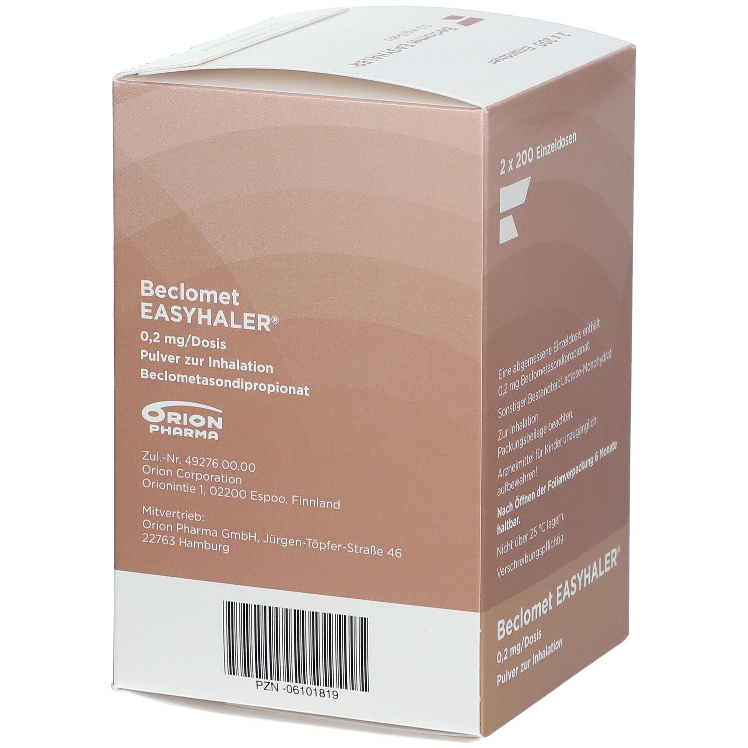 Beclomet Easyhaler 0,2 mg 2X200 ED
