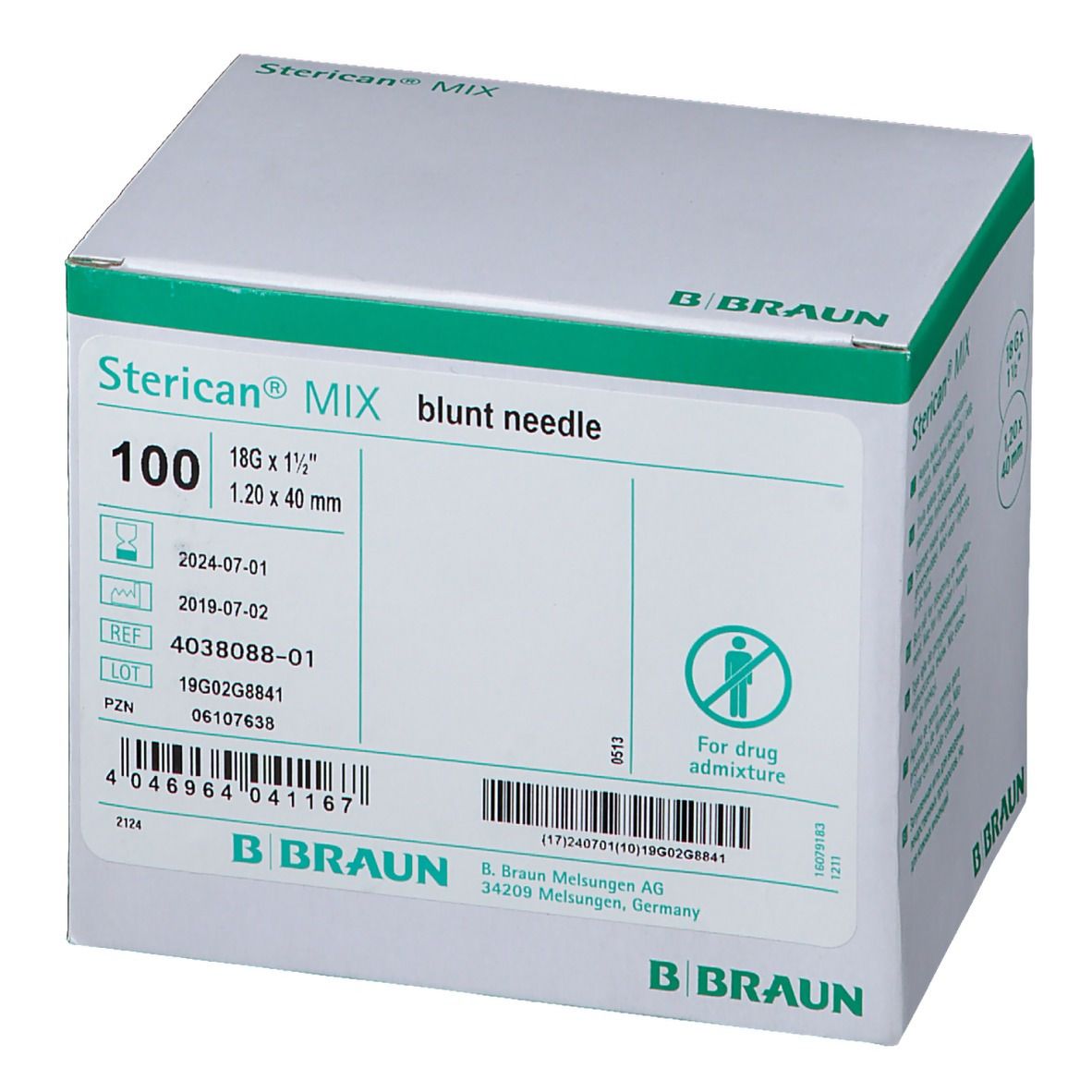 Sterican® Kanülen stumpf 18G / 1,2 x 40 mm