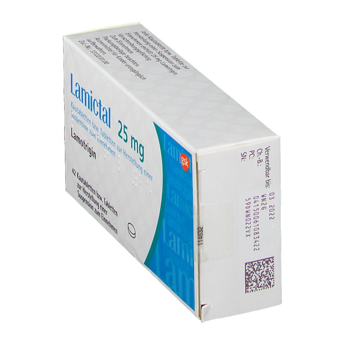 Lamictal 25 mg Tabl.z.Herst.e.Susp.z.Einnehmen 42 St Tablette zur Herstellung einer Susp. zum Einnehmen