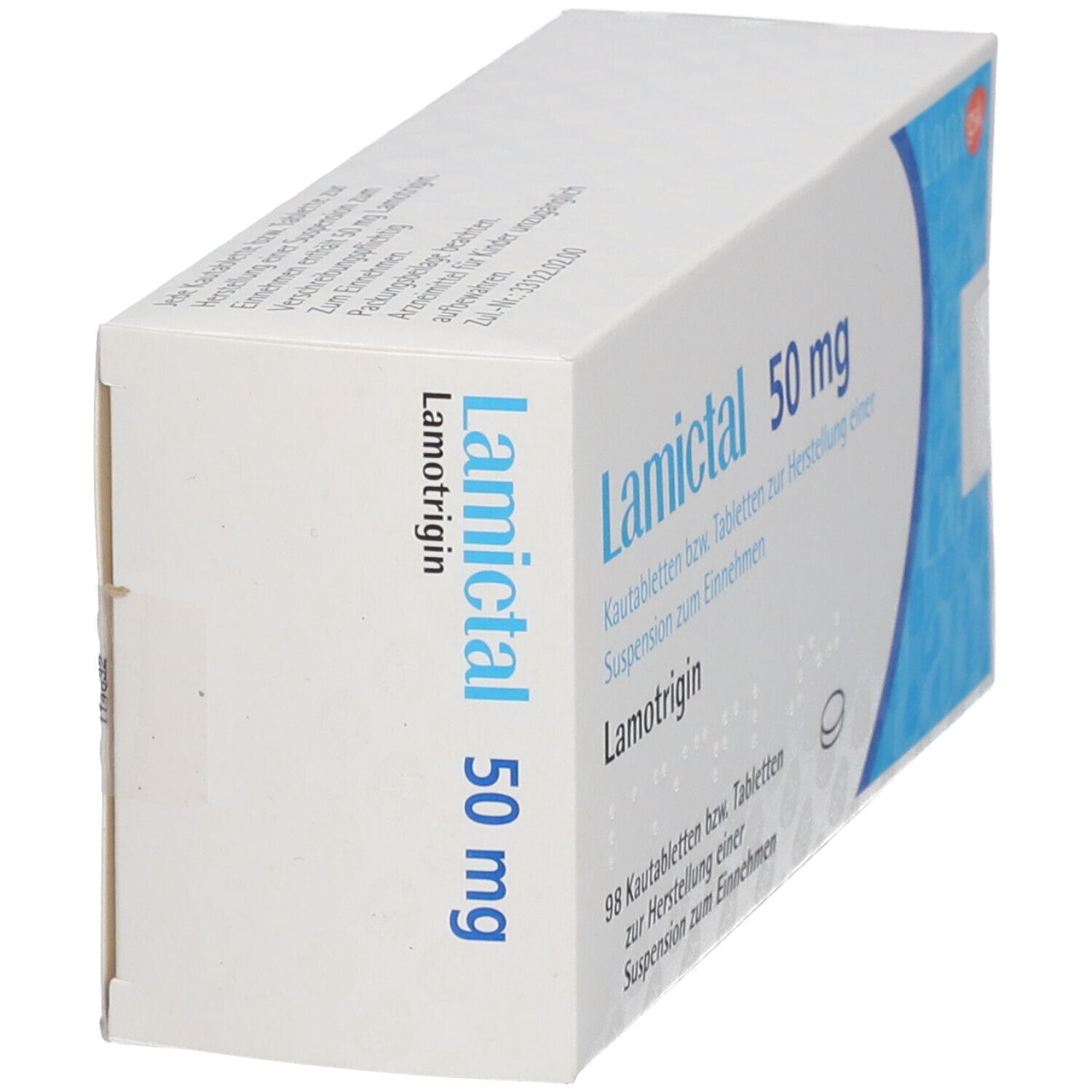 Lamictal 50 mg Tabl.z.Herst.e.Susp.z.Einnehmen 98 St Tablette zur Herstellung einer Susp. zum Einnehmen